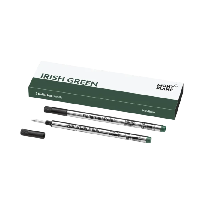 2 recharges pour rollerball, vert irlandais – moyen