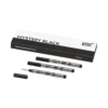 3 recharges pour rollerball, noir mystère – moyen