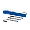 3 recharges Rollerball Small, bleu royal – Medium
