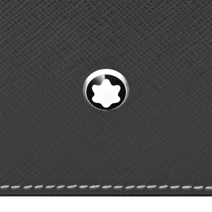 Boîte de bureau en cuir pour trois instruments d&rsquo;écriture et un flacon d&rsquo;encre