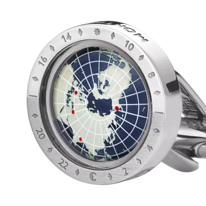 Boutons de manchette Geosphere 1858 Bleu