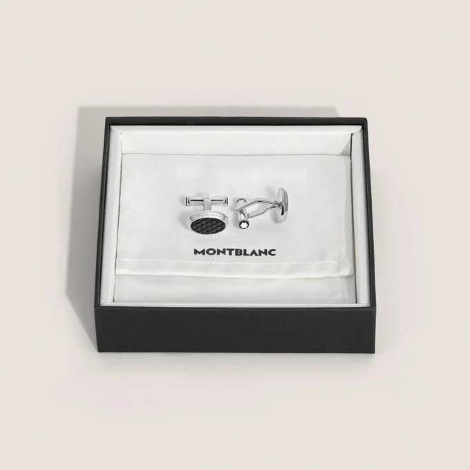 Boutons de manchette Meisterstück, laque noire