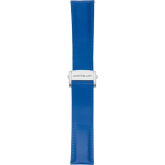 Bracelet en cuir bleu saphir Summit 2