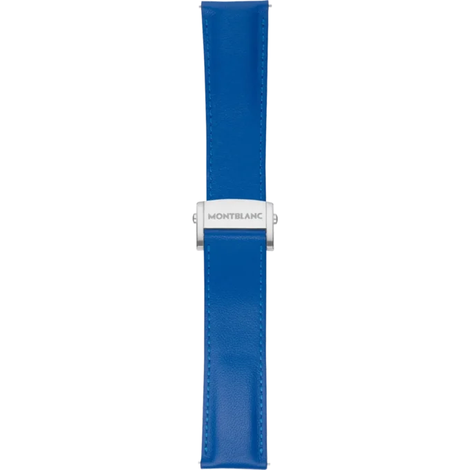 Bracelet en cuir bleu saphir Summit 2