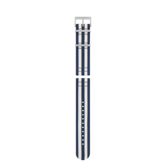 Bracelet en nylon bleu et blanc