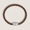 Bracelet Small, cuir souple, brun fauve