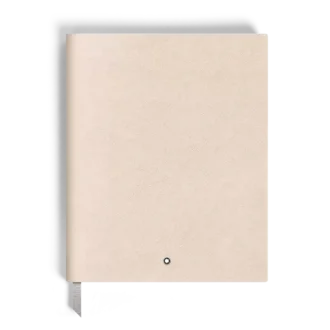 Carnet de notes grand format, cuir Saffiano, beige nuageux – Pages lignées