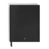 Carnet de notes grand format, cuir Saffiano, noir – Pages vierges