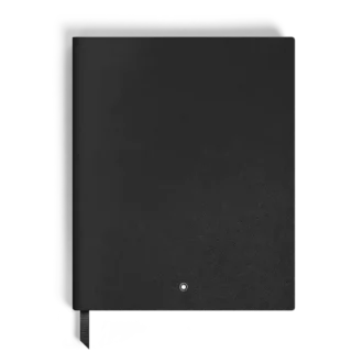 Carnet de notes grand format, cuir Saffiano, noir – Pages vierges