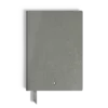 Carnet de notes moyen, cuir Saffiano, gris moyen – Pages lignées