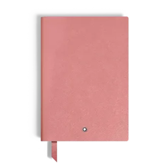 Carnet de notes moyen, cuir Saffiano, rose pâle – Pages lignées