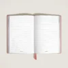 Carnet de notes moyen, cuir Saffiano, rose pâle – Pages lignées