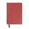 Carnet de notes moyen, cuir Saffiano, rouge – Pages vierges