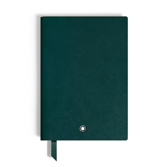 Carnet de notes moyen, cuir Saffiano, vert britannique – Pages lignées