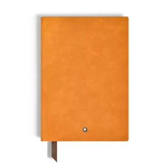 Carnet de notes moyen en cuir souple, pages lignées