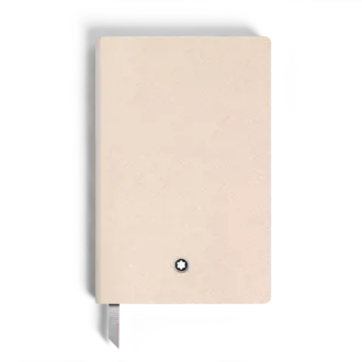 Carnet de notes petit format, cuir Saffiano, beige nuageux – Pages lignées