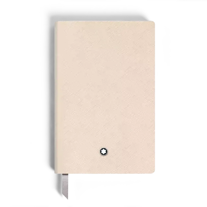 Carnet de notes petit format, cuir Saffiano, beige nuageux – Pages lignées