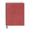 Carnet grand format, cuir Saffiano, rouge – Pages lignées