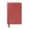 Carnet petit format, cuir Saffiano, rouge – Pages vierges