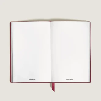 Carnet petit format, cuir Saffiano, rouge – Pages vierges