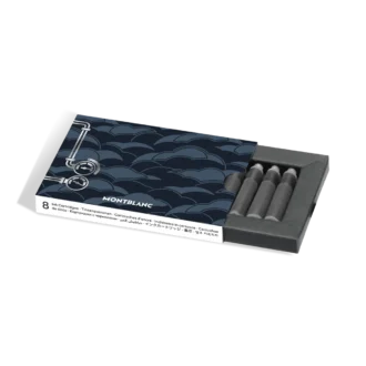 Cartouches d&rsquo;encre Meisterstück Around the World in 80 Days, bleu – paquet de 8