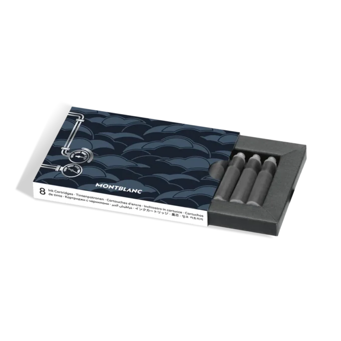 Cartouches d&rsquo;encre Meisterstück Around the World in 80 Days, bleu – paquet de 8