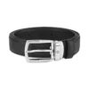 Ceinture en cuir noir 30 mm