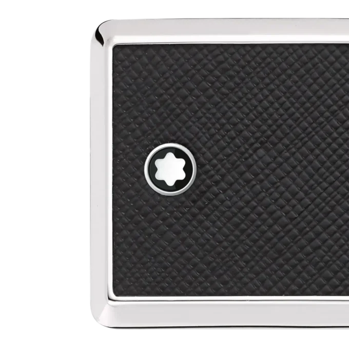 Ceinture en cuir noir 30 mm