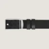 Ceinture réversible 35 mm en cuir Extreme avec plaque marquetée