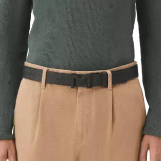 Ceinture réversible en cuir 35 mm avec boucle M Extreme 3.0 noire/noire unie