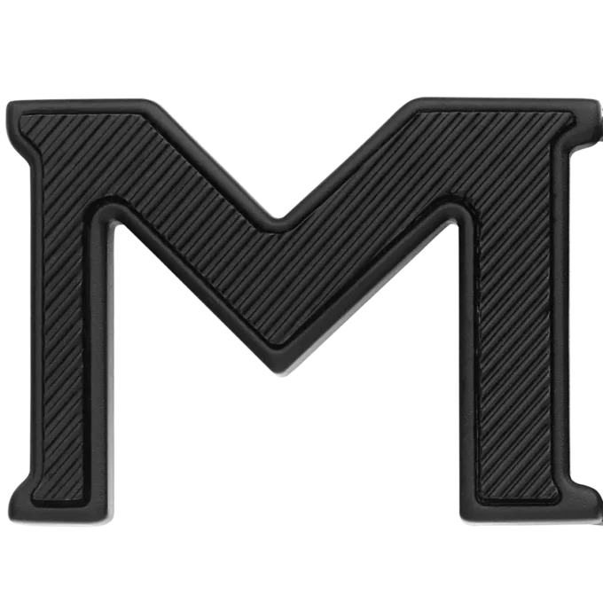 Ceinture réversible en cuir 35 mm avec boucle M Extreme 3.0 noire/noire unie