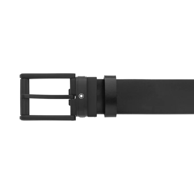 Ceinture réversible en cuir bleu/noir 35 mm