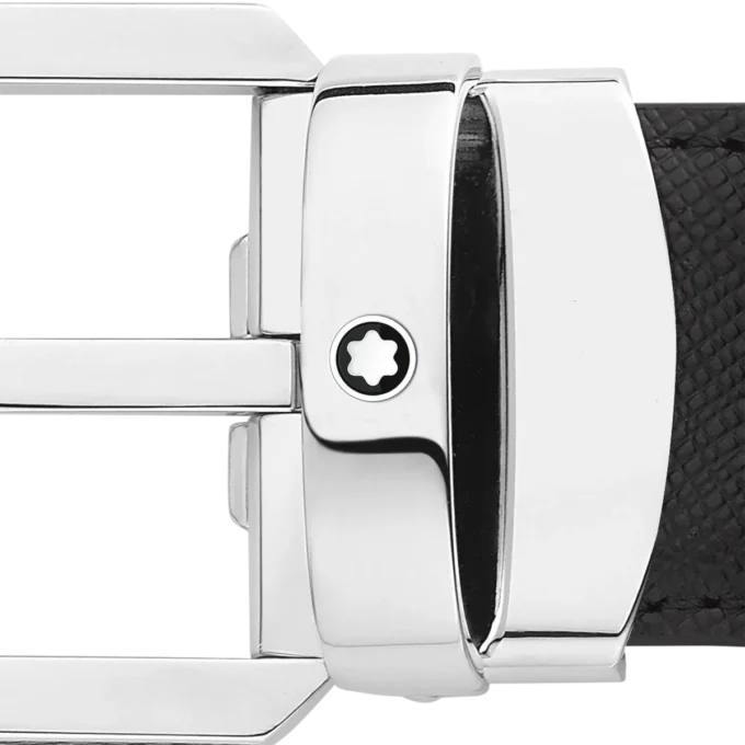 Ceinture réversible en cuir noir/marron 30 mm