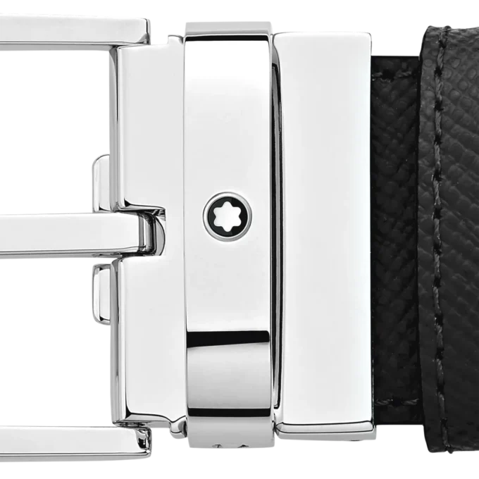 Ceinture réversible en cuir noir/marron 35 mm