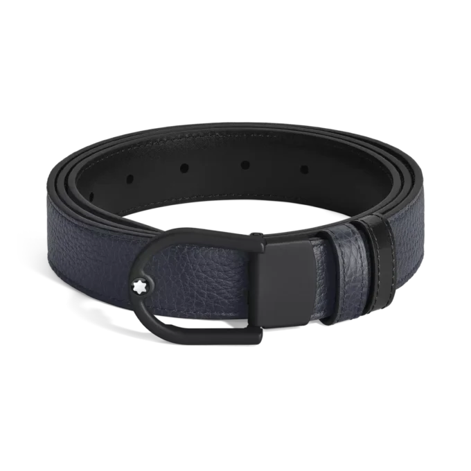 Ceinture réversible Horseshoe 30 mm en cuir grainé