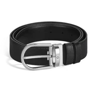Ceinture réversible Horseshoe 35 mm en cuir Sartorial