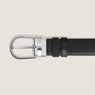 Ceinture réversible Horseshoe 35 mm en cuir Sartorial