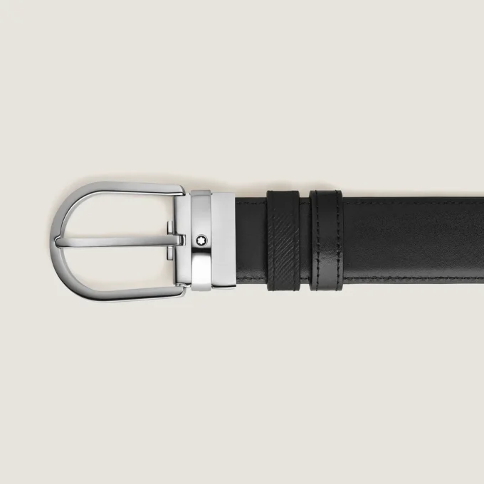 Ceinture réversible Horseshoe 35 mm en cuir Sartorial