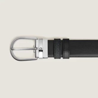 Ceinture réversible Horseshoe 35 mm en cuir Sartorial