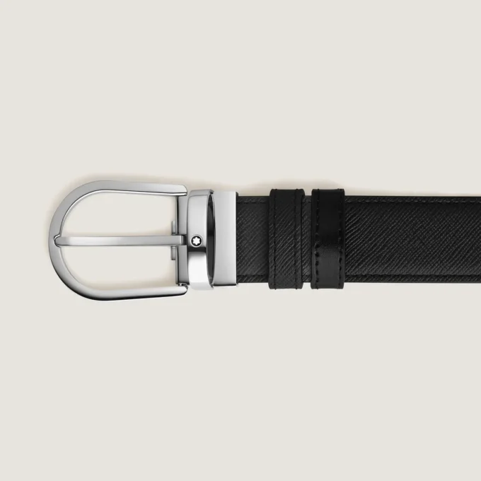 Ceinture réversible Horseshoe 35 mm en cuir Sartorial