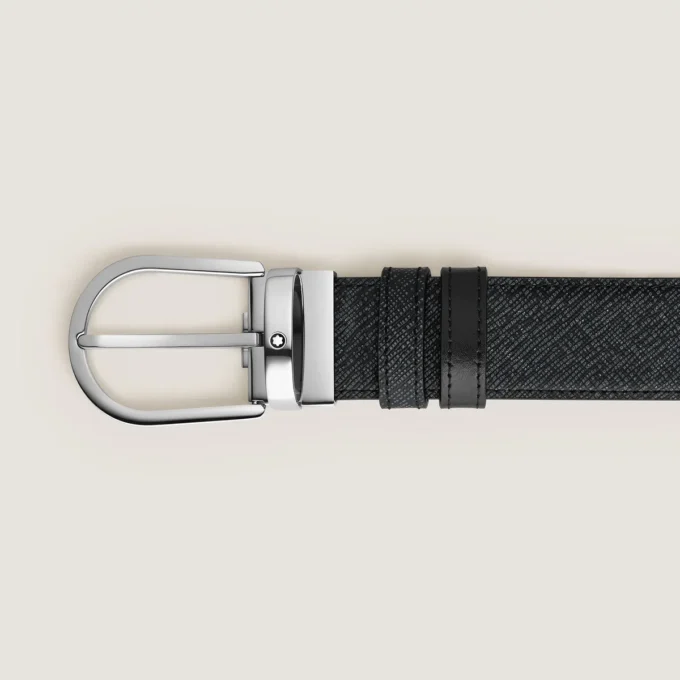 Ceinture réversible Horseshoe 35 mm en cuir Sartorial