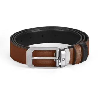 Ceinture réversible rectangulaire 30 mm en cuir Sartorial