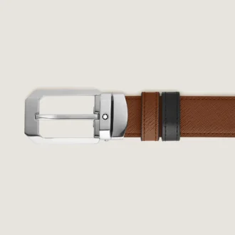 Ceinture réversible rectangulaire 30 mm en cuir Sartorial