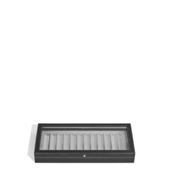 Coffret de collection pour 12 instruments d&rsquo;écriture en bois laqué