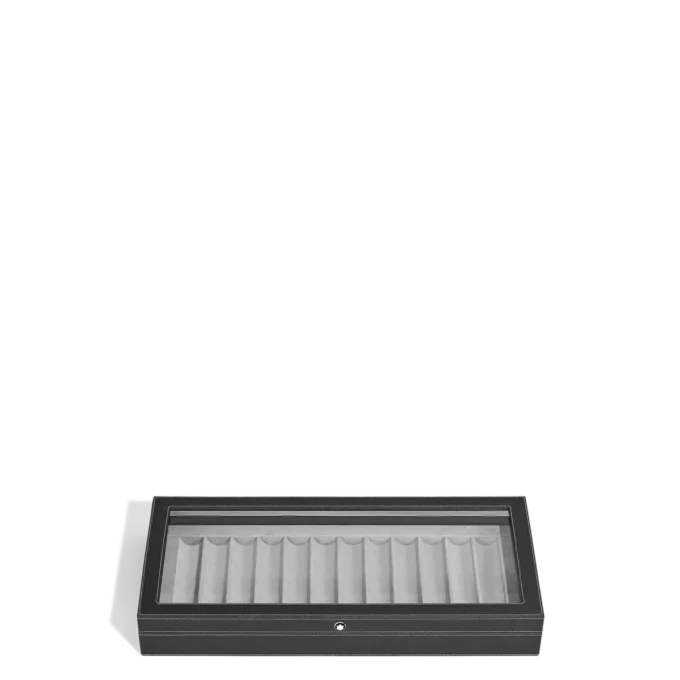 Coffret de collection pour 12 instruments d&rsquo;écriture en bois laqué