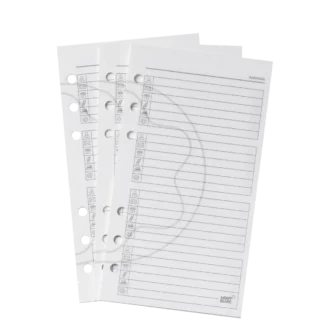 Feuilles d&rsquo;adresses et de numéros de téléphone, format moyen