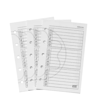 Feuilles d&rsquo;adresses et de numéros de téléphone Pocket