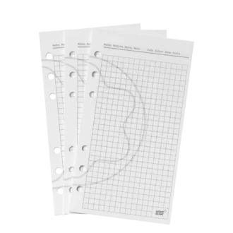 Feuilles quadrillées moyennes
