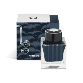 Flacon d&rsquo;encre Meisterstück Around the World in 80 Days, bleu charbon – 50 ml