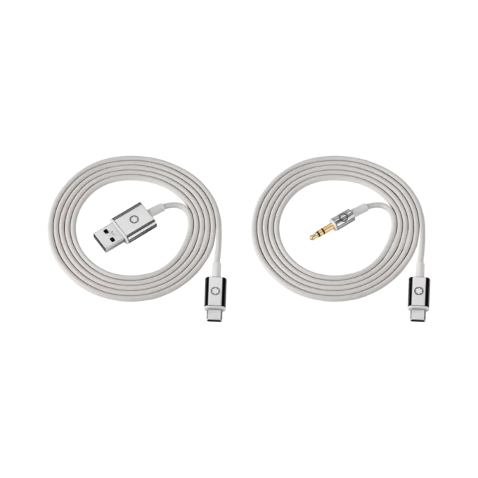 Jeu de câbles gris pour casque Montblanc MB 01